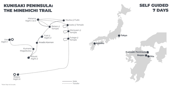 Kunisaki Peninsula The Minemichi Trail – 7 Days - map.png